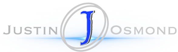 A blue and white logo with the letter j